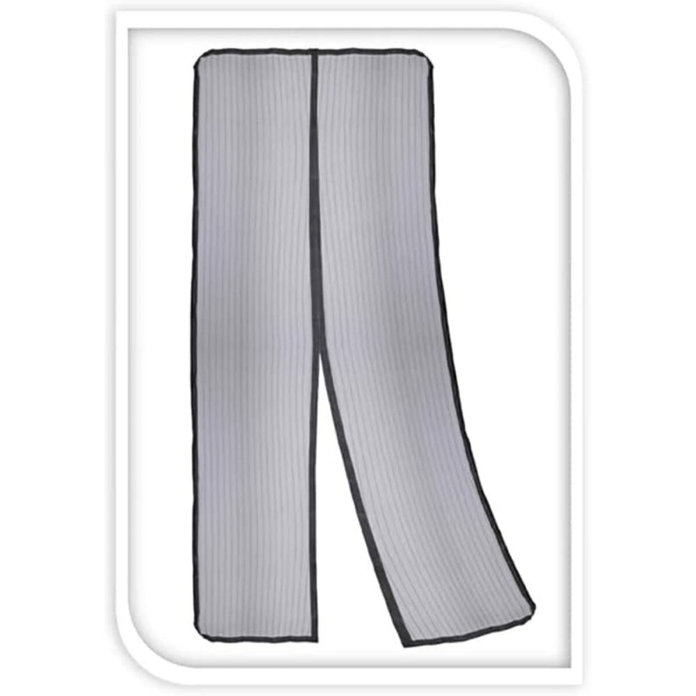 Moskitonetz Progarden Plattenspeicher 2 Stücke Türen Fiberglas Schwarz (50 x 220 cm)