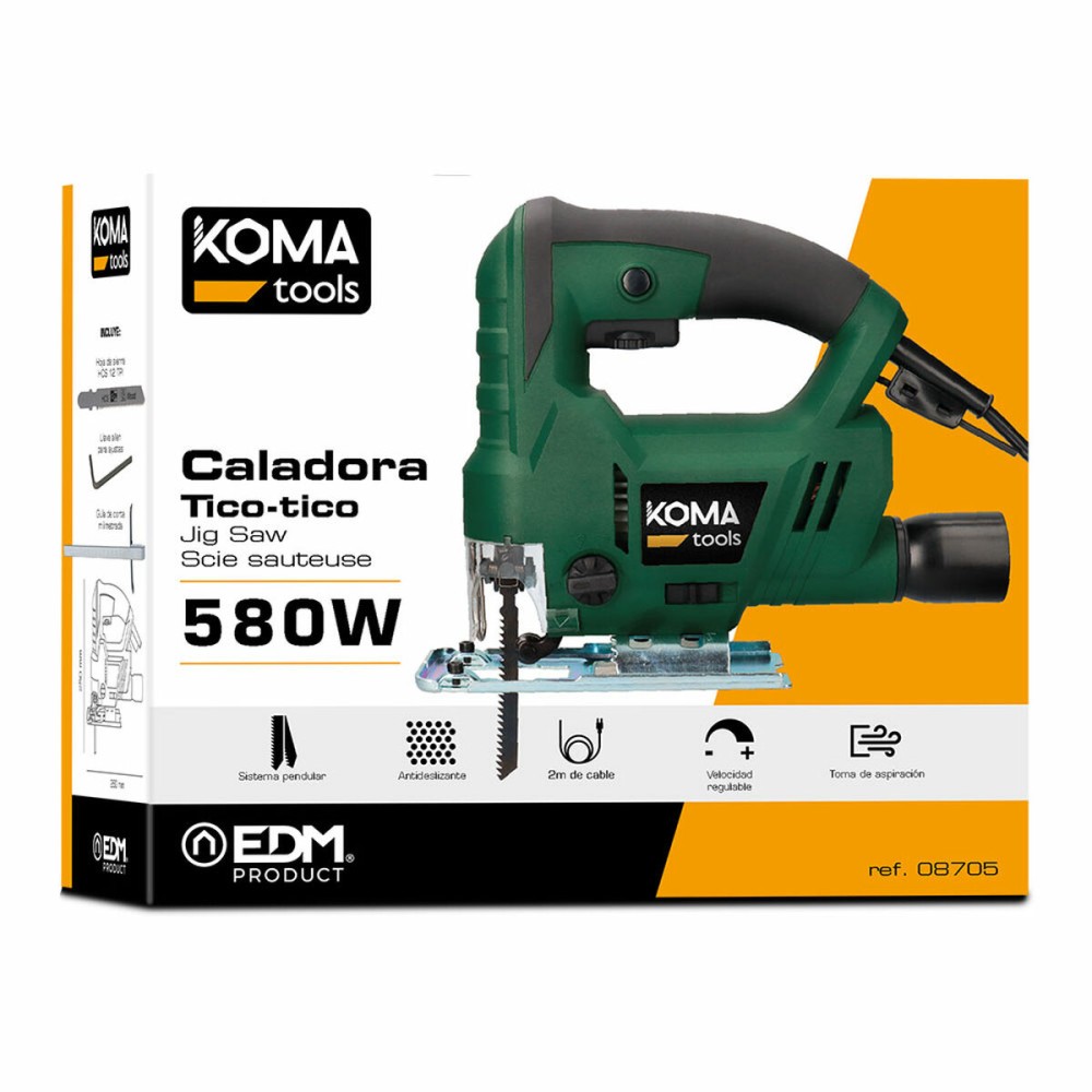 Scie Sauteuse Koma Tools Électrique 3000 rpm 580 W