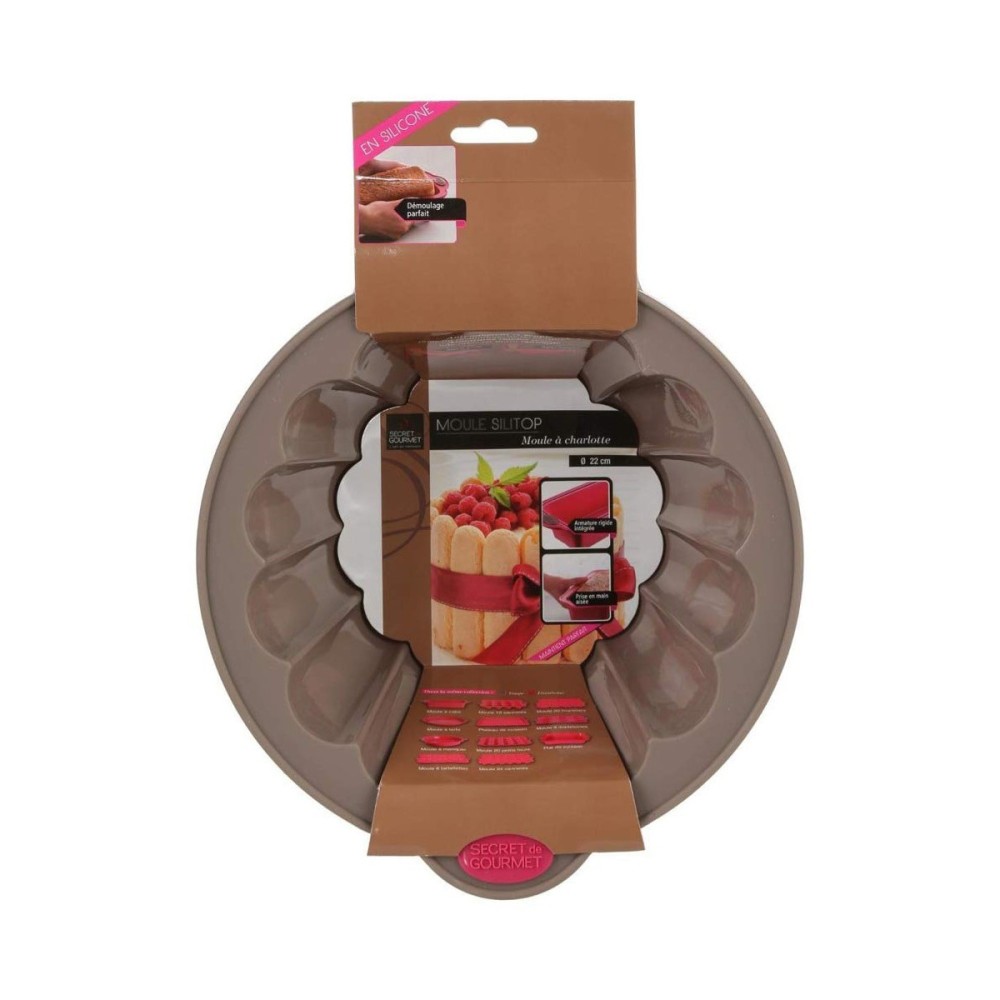 Moule à gâteaux Secret de Gourmet Marron Silicone 22 cm