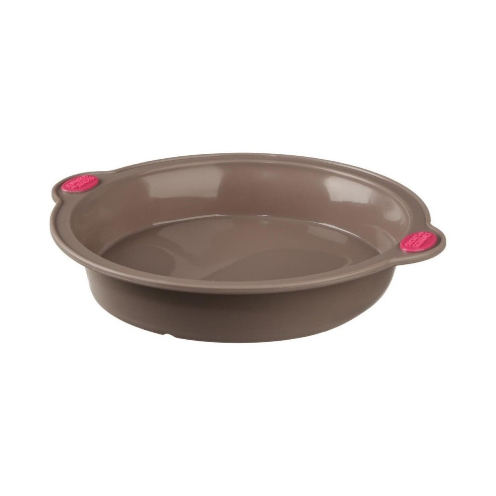 Silicone Mould with Handle Secret de Gourmet Brown Silicone 24 cm