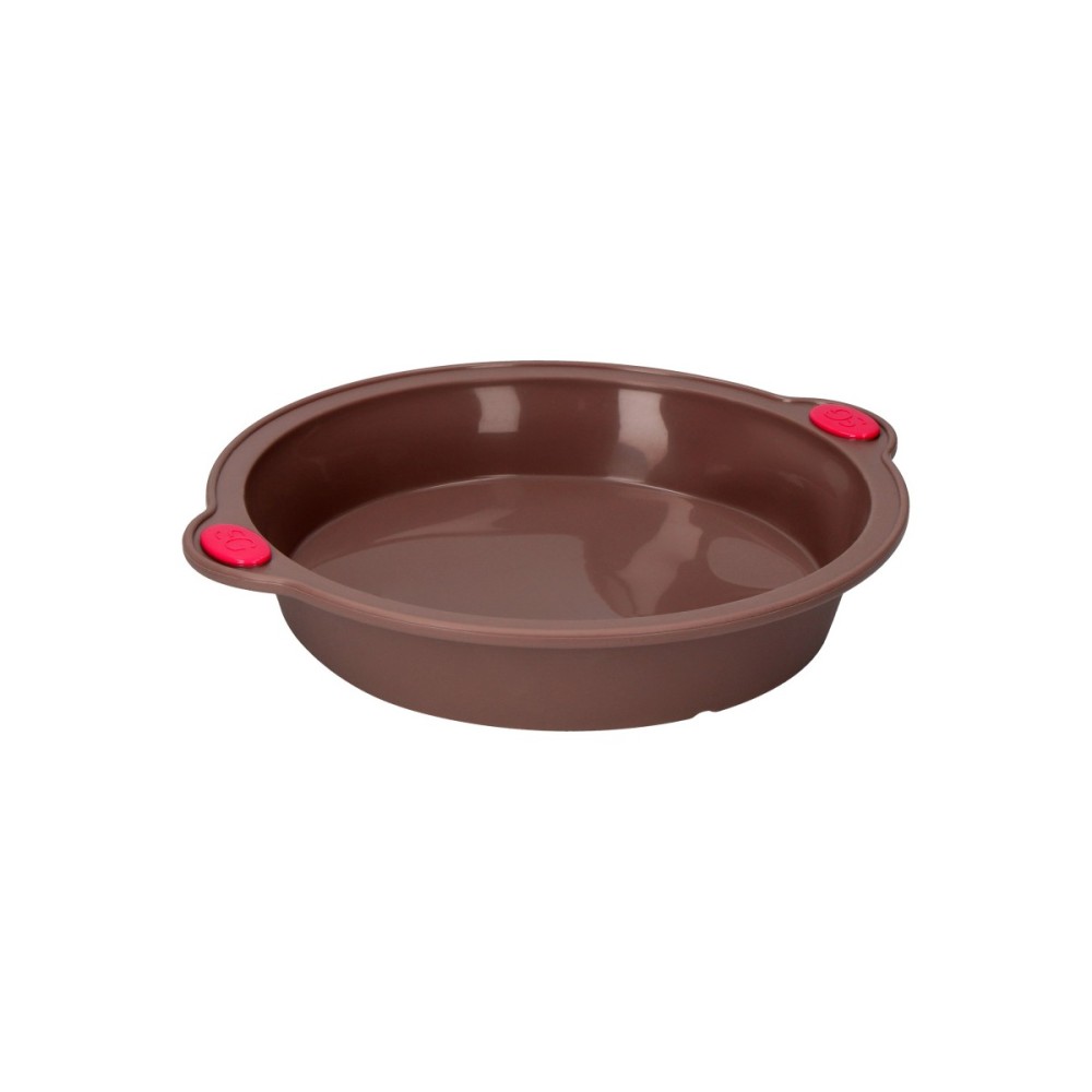 Silicone Mould with Handle Secret de Gourmet Brown Silicone 24 cm