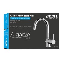 Mixer Tap EDM 01127 a7200-x Silver Stainless steel Brass Zinc Sink