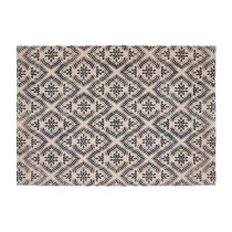 Teppich Atmosphera Schwarz Beige Baumwolle Bunt 60 x 90 cm