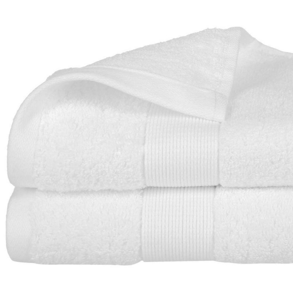 Badetuch Atmosphera Baumwolle Weiß 450 g/m² (50 x 90 cm)