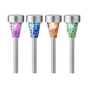 Gartenfackel Lumineo 39 cm Bunt Solar