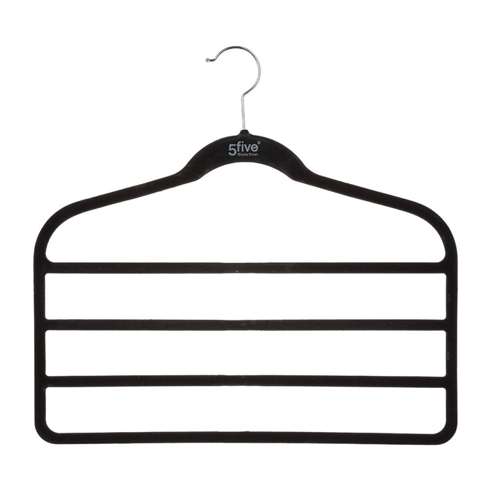 Mehrfachbügel für Hosen 5five Simply Smart Schwarz Nylon ABS 44,8 x 41,5 cm Hosen