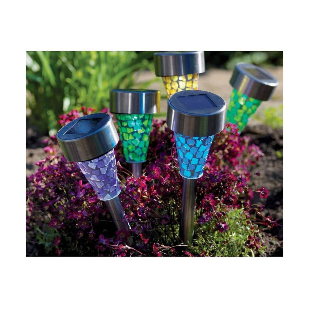 Gartenfackel Lumineo 39 cm Bunt Solar