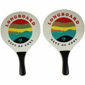 Strandschläger mit Ball Longboard Bunt (2 Stück)