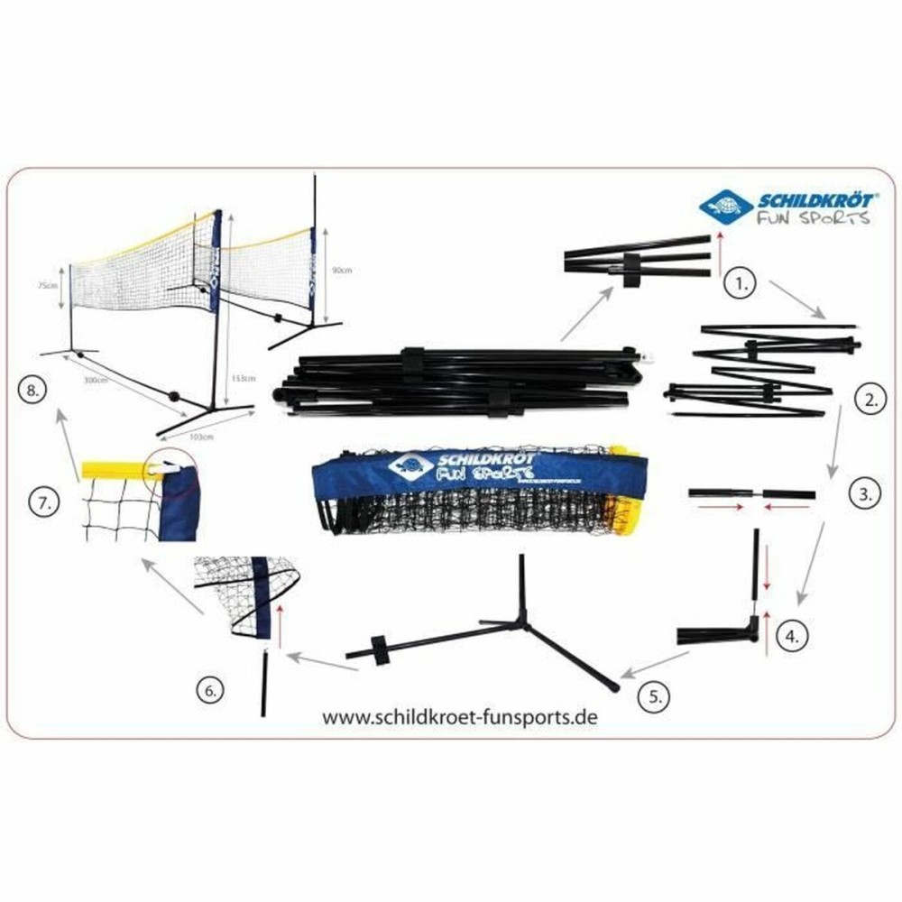 Volleyball-Netz Schildkröt 300 cm