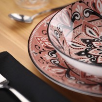 Tableware Versa Pink Porcelain 18 Pieces
