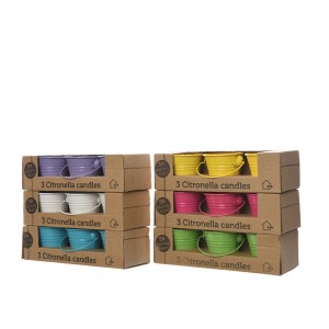 Mückenschutzmittel Decoris Kerzen-Set Ø 5 x 6,5 cm Bunt 45 g