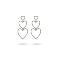 Ladies' Earrings 24KAE 42442S Silver