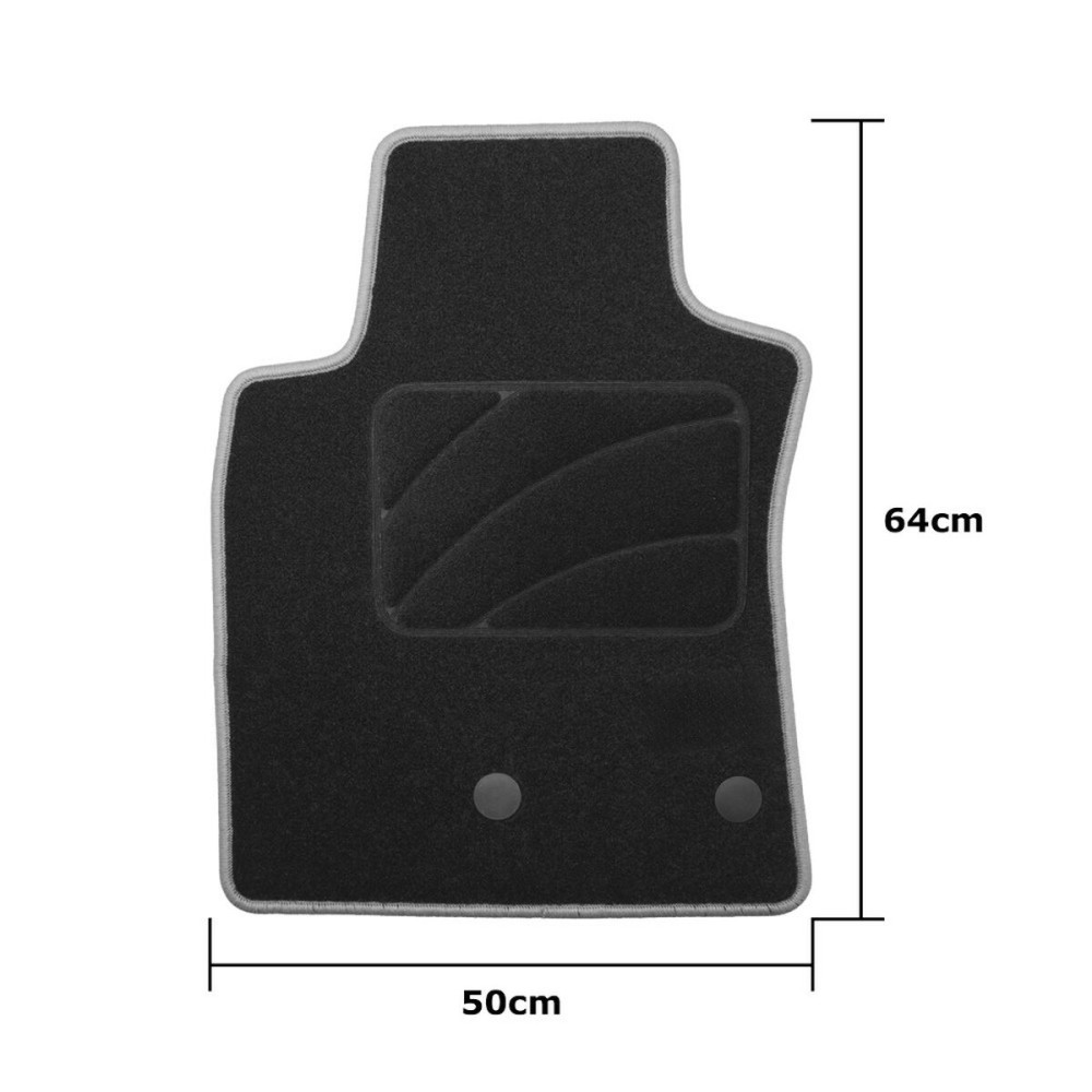 Car Floor Mat Set OCC Motorsport OCCRT0038YE Yellow Renault Modus 5 Pieces