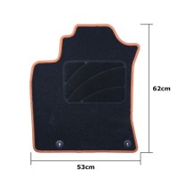 Car Floor Mat Set OCC Motorsport OCCKI0038YE Kia Xceed 5 Pieces