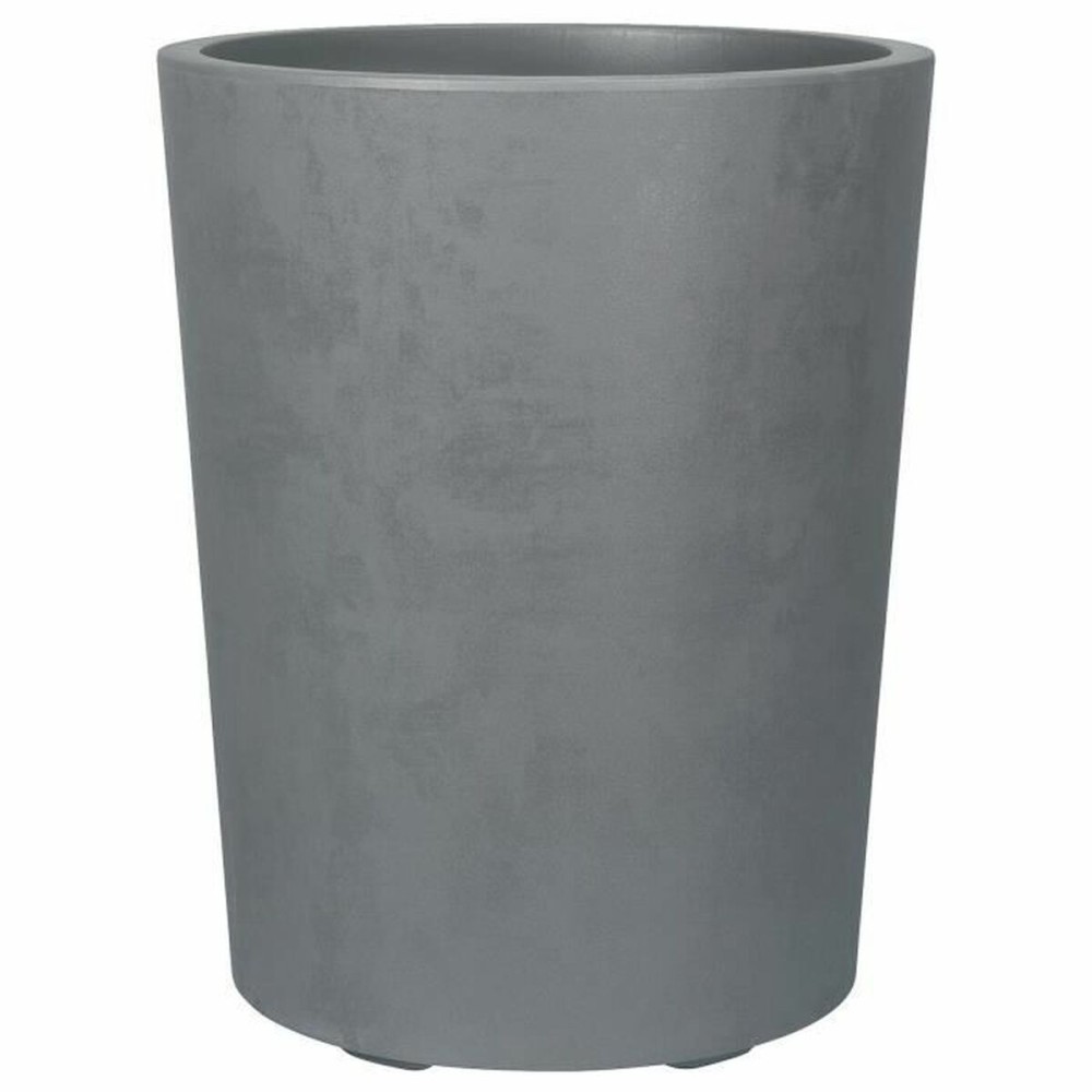 Blumentopf Deroma Grau Kunststoff rund Zylinder