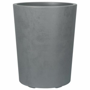 Blumentopf Deroma Grau Kunststoff rund Zylinder