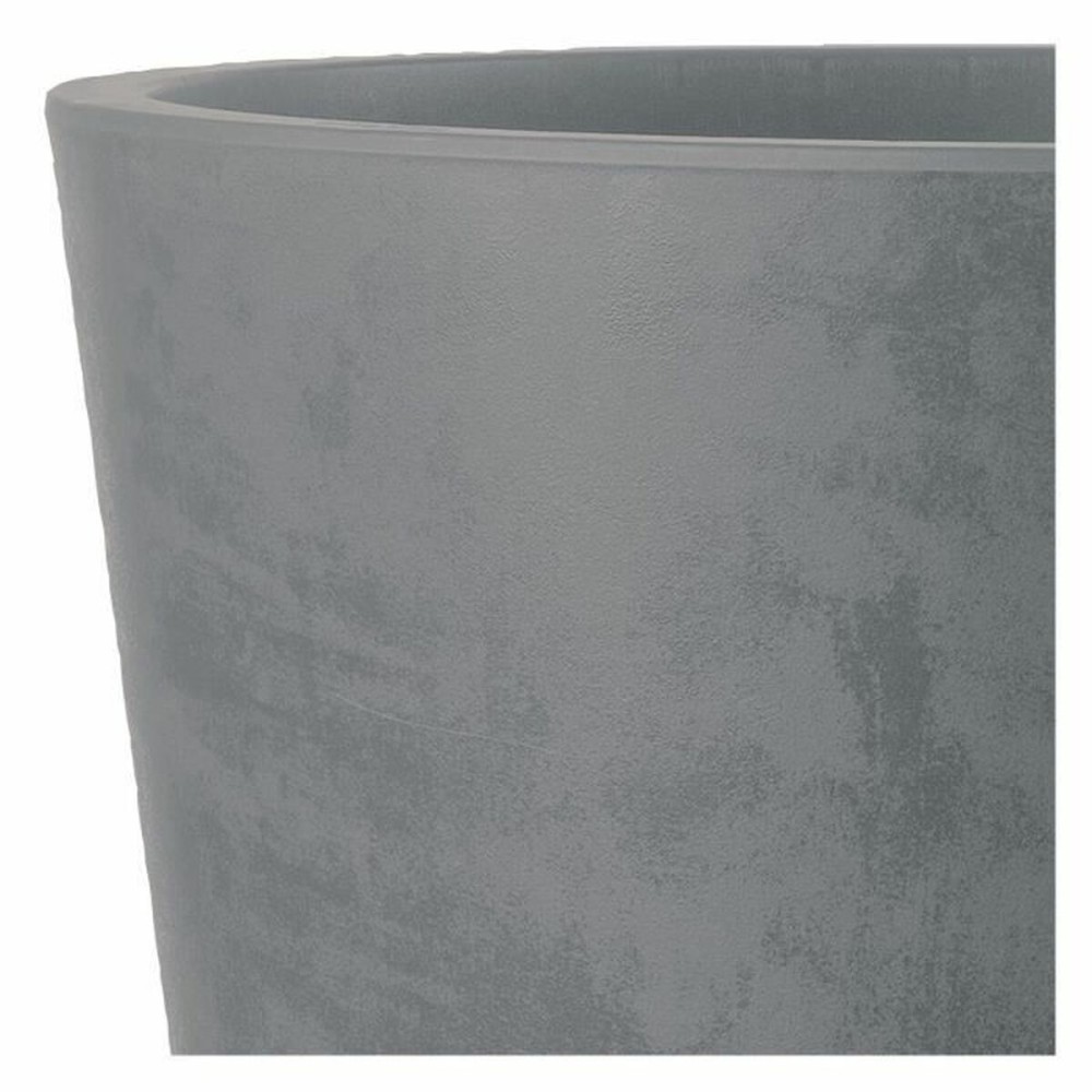 Blumentopf Deroma Grau Kunststoff rund Zylinder