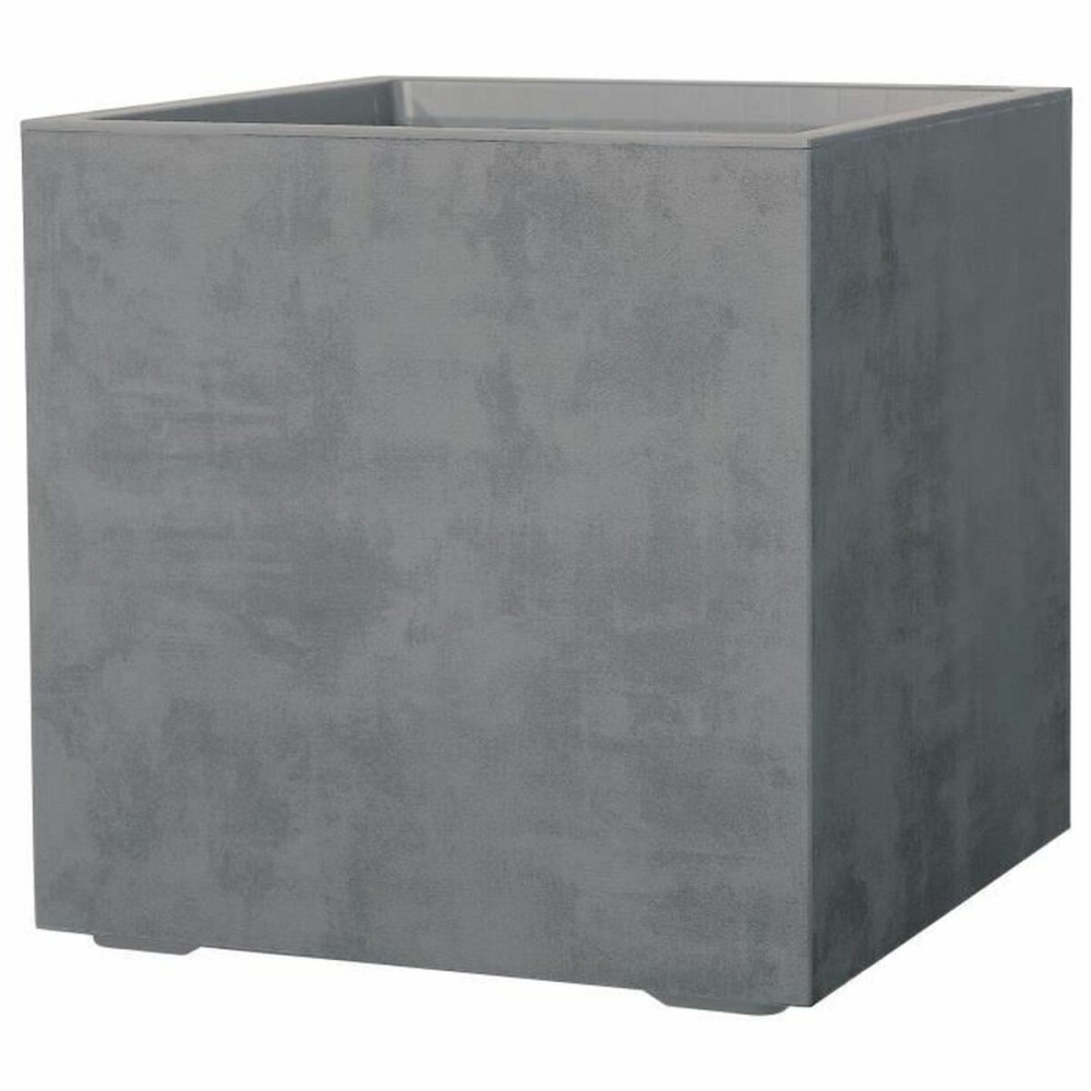 Blumentopf Deroma Grau 49 x 49 x 49,5 cm Kunststoff karriert Würfel Ø 49 x 45 cm