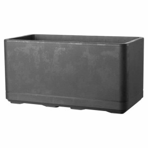 Selbstbewässerndes Pflanzgefäß Deroma Anthrazit 78 x 38 x 39 cm Kunststoff rechteckig
