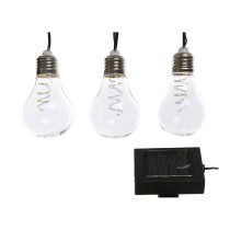 LED-Lichterkette Lumineo Außenbereich Solar Glühbirne (4,5 m)
