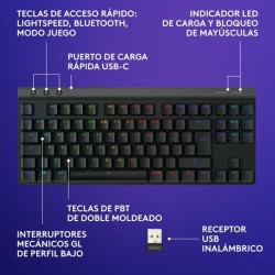 clavier et souris Logitech 920-012559 Noir Espagnol Qwerty QWERTY