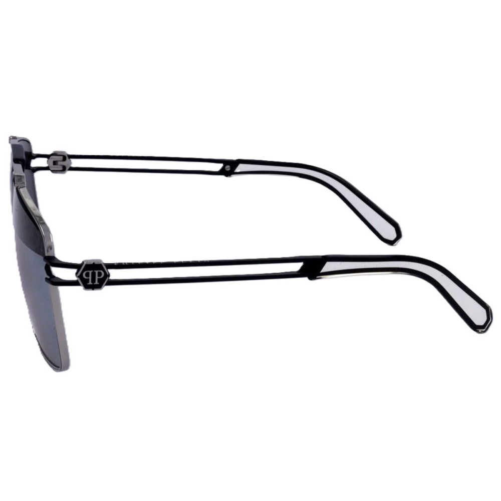 Men's Sunglasses PHILIPP PLEIN SPP049M SHINY PALLADIUM SEMI MATTE BLACK