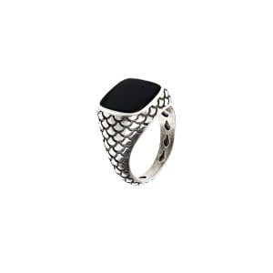 Damenring Albert M. WSOX00075.S-24 Silberfarben Schwarz 24