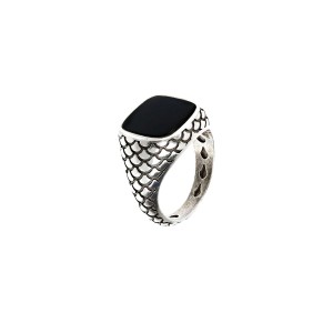 Ladies' Ring Albert M. WSOX00075.S-24 Silver Black 24