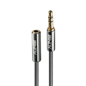 Verlängerungskopfhörerkabel (3,5 mm) LINDY 35327 1 m Schwarz Anthrazit