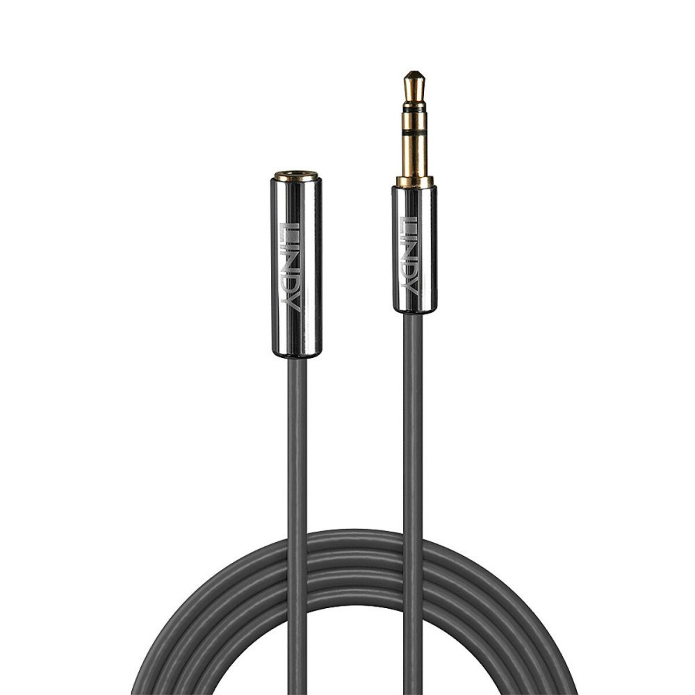 Verlängerungskopfhörerkabel (3,5 mm) LINDY 35327 1 m Schwarz Anthrazit