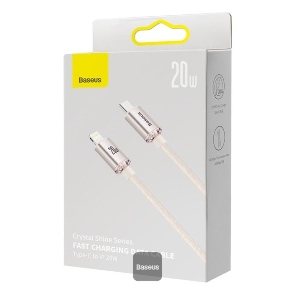 USB to Lightning Cable Baseus CAJY001304 Pink 1,2 m