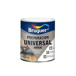 Oberflächenbehandlung Bruguer 5120576 Universal Acryl Grundierung 250 ml Weiß Mattierend