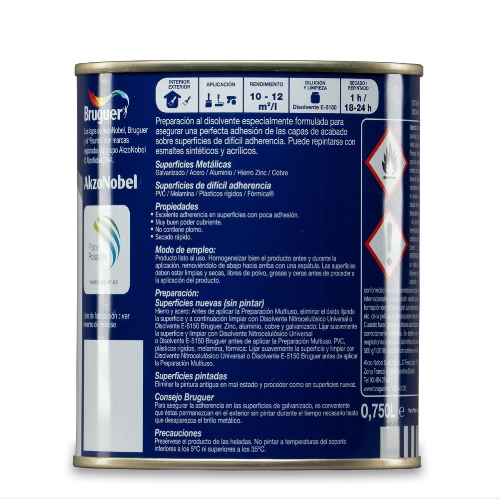 Oberflächenbehandlung Bruguer 5355523 Mehrzweck Grundierung Weiß 750 ml Mattierend