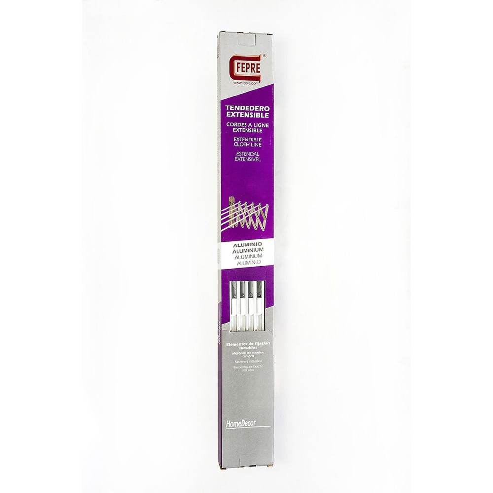 Retractable Clothes Line Aluminium 120 x 70 x 23 cm