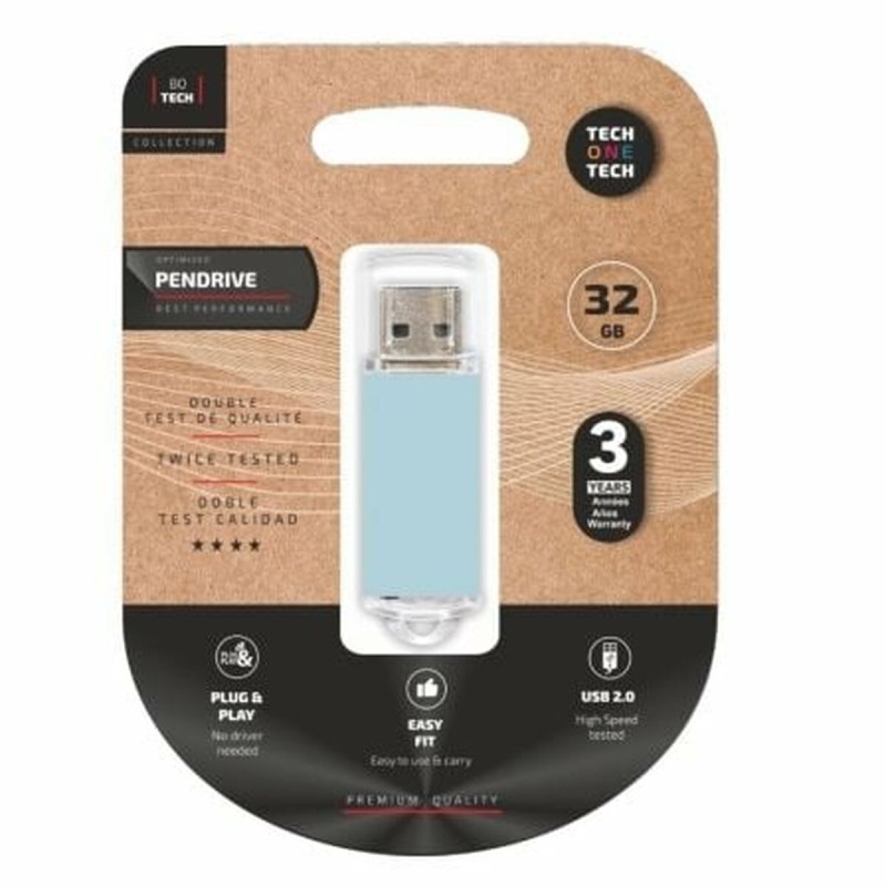 USB stick Tech One Tech TEC3010-32 Blue 32 GB