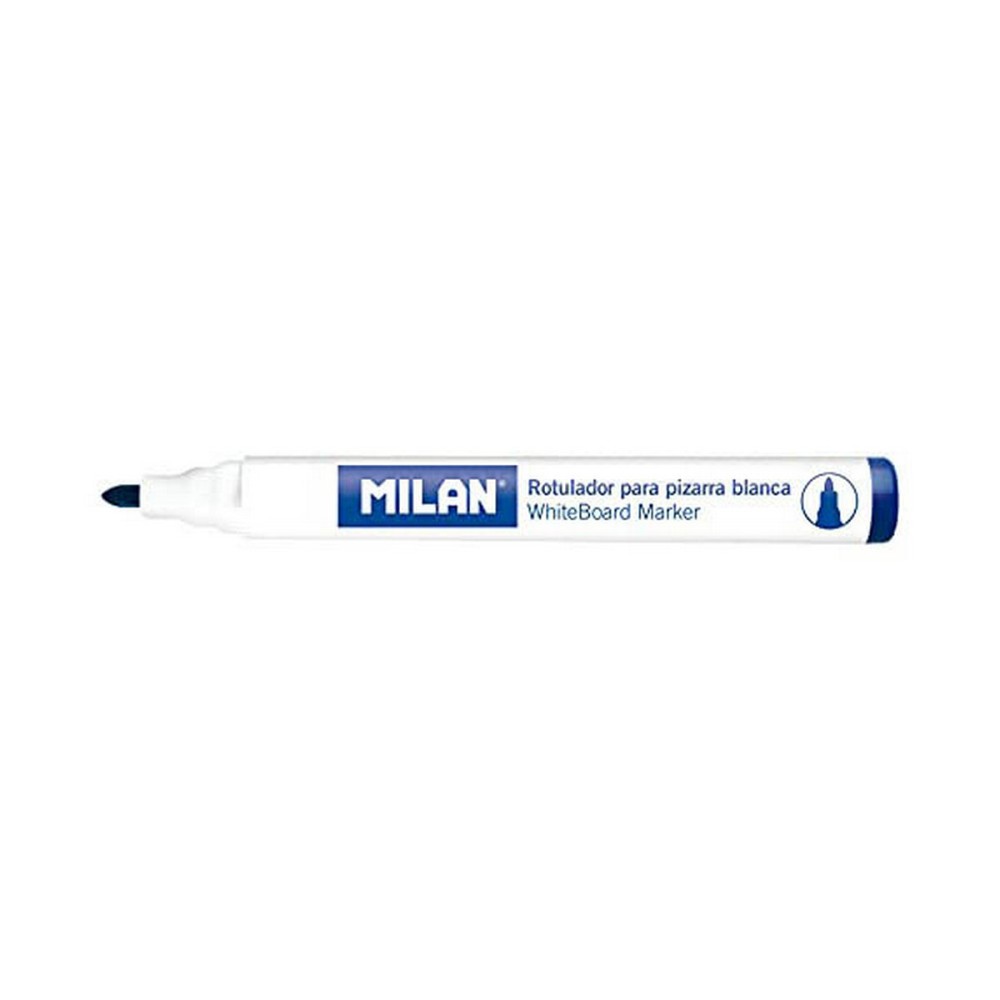 felt-tip pens Milan Whiteboard 12 Units Blue PVC