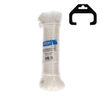 Braided rope EDM 87804 White polypropylene 4,5 mm x 25 m