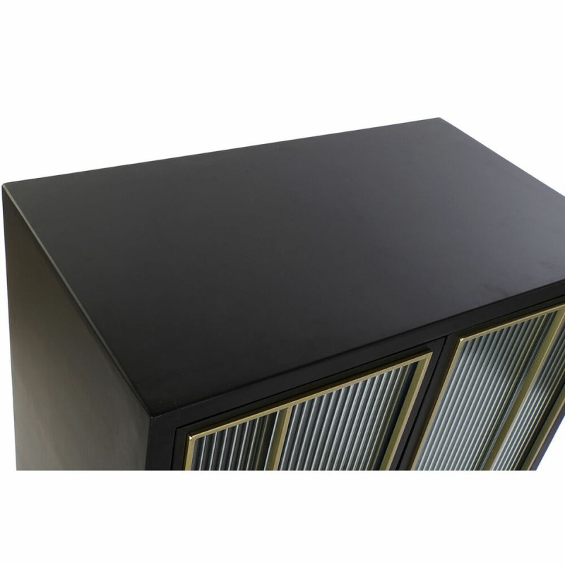 Anrichte DKD Home Decor MDF Schwarz (Restauriert B)