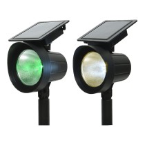 Solar-Gartenpfahl-Set Lumineo 25 lm 13 x 11 x 42,5 cm Solar Projektor LED RGB