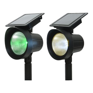 Solar-Gartenpfahl-Set Lumineo 25 lm 13 x 11 x 42,5 cm Solar Projektor LED RGB