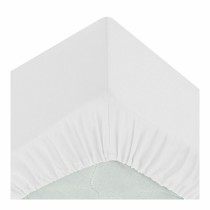 Spannbetttuch Atmosphera Weiß (90 x 190 cm)