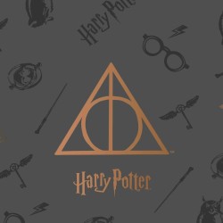 Couvre-lit Harry Potter Deathly Hallows Multicouleur Lit 150 cm