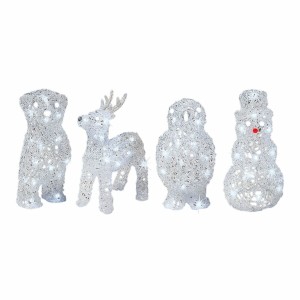 Dekorative Gartenfigur Lumineo 491031 tiere 17 x 12 x 23 cm Weihnachten