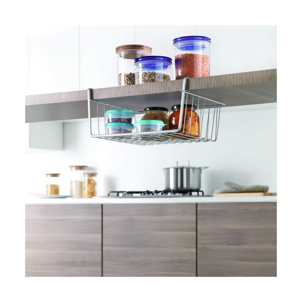Organiseur pour placard de cuisine Metaltex Kanguro 30 x 26 x 14 cm Gris