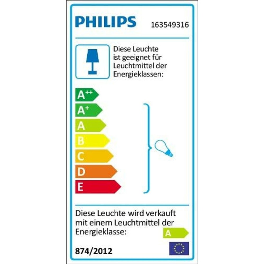 Marker Philips 16354/93/16 Anthracite 12,1 x 80,2 x 12,1 cm Aluminium Plastic (4000 K) (Soft green) (2700 K)