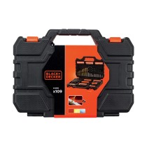 Ensemble de forets Black & Decker a7200-x Porte documents 109 Pièces