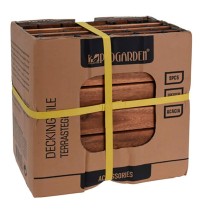 Carreau à emboîtement Progarden Marron Bois d'acacia 9 Pièces (30 x 30 cm)