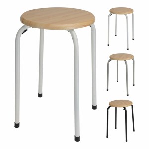 Hocker Lifetime Holz Ø 29,5 x 45 cm