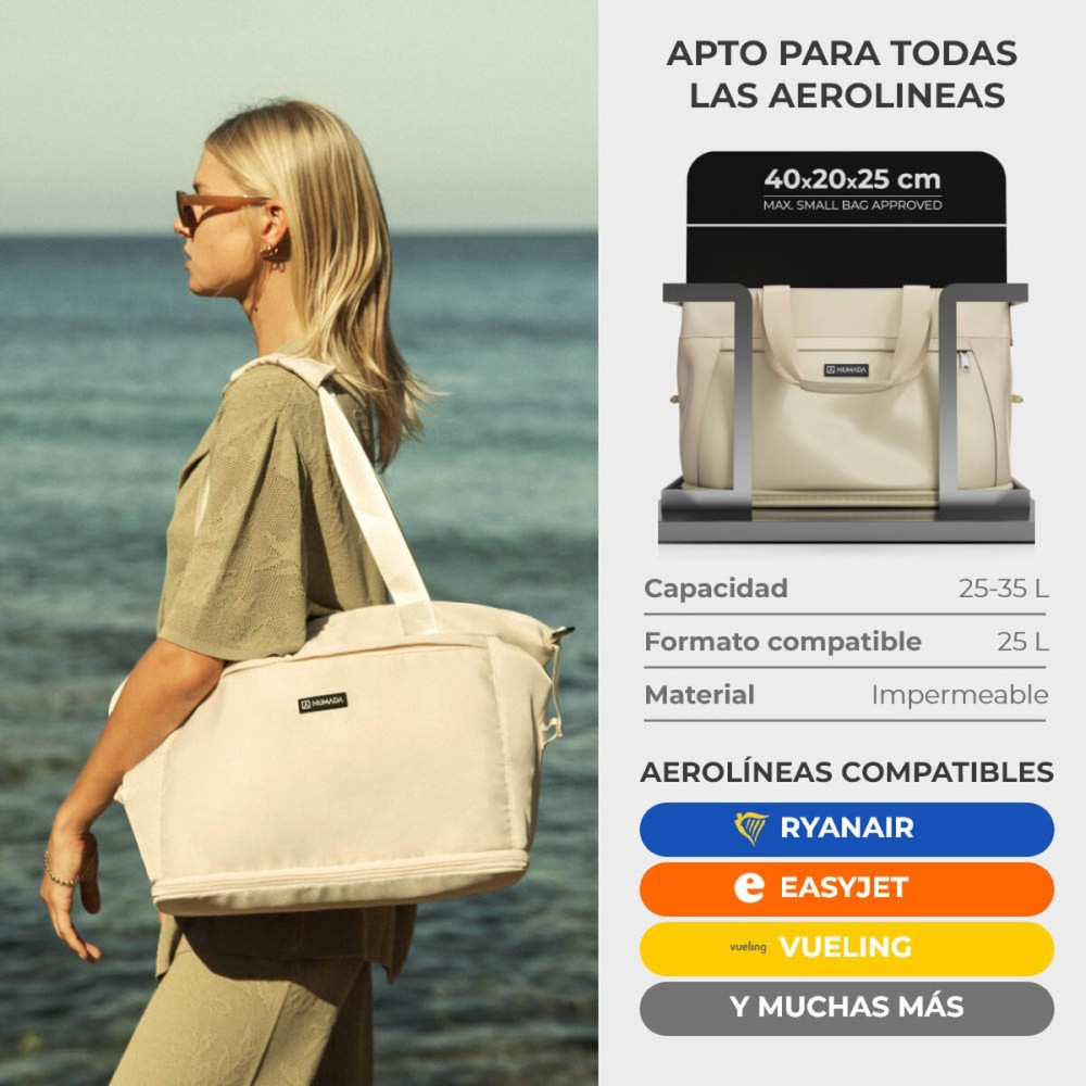 Sporttasche Numada Beige 35 L