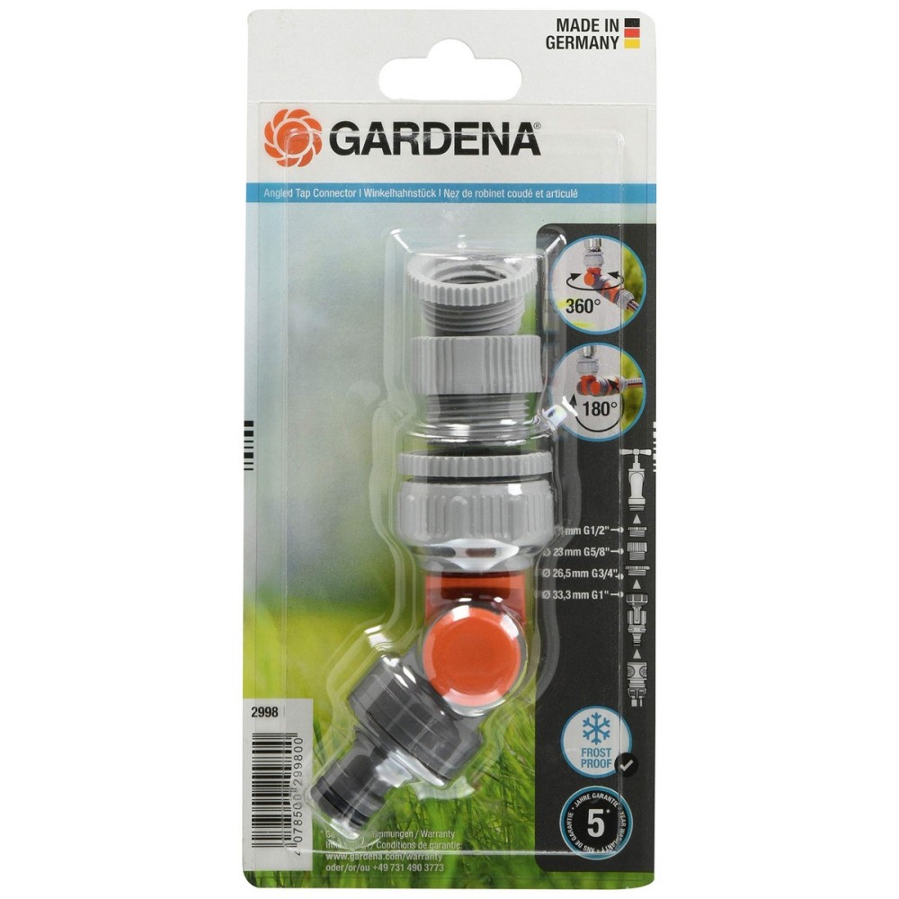 Connecteur de tuyau Gardena articulé Rapide Adaptateur